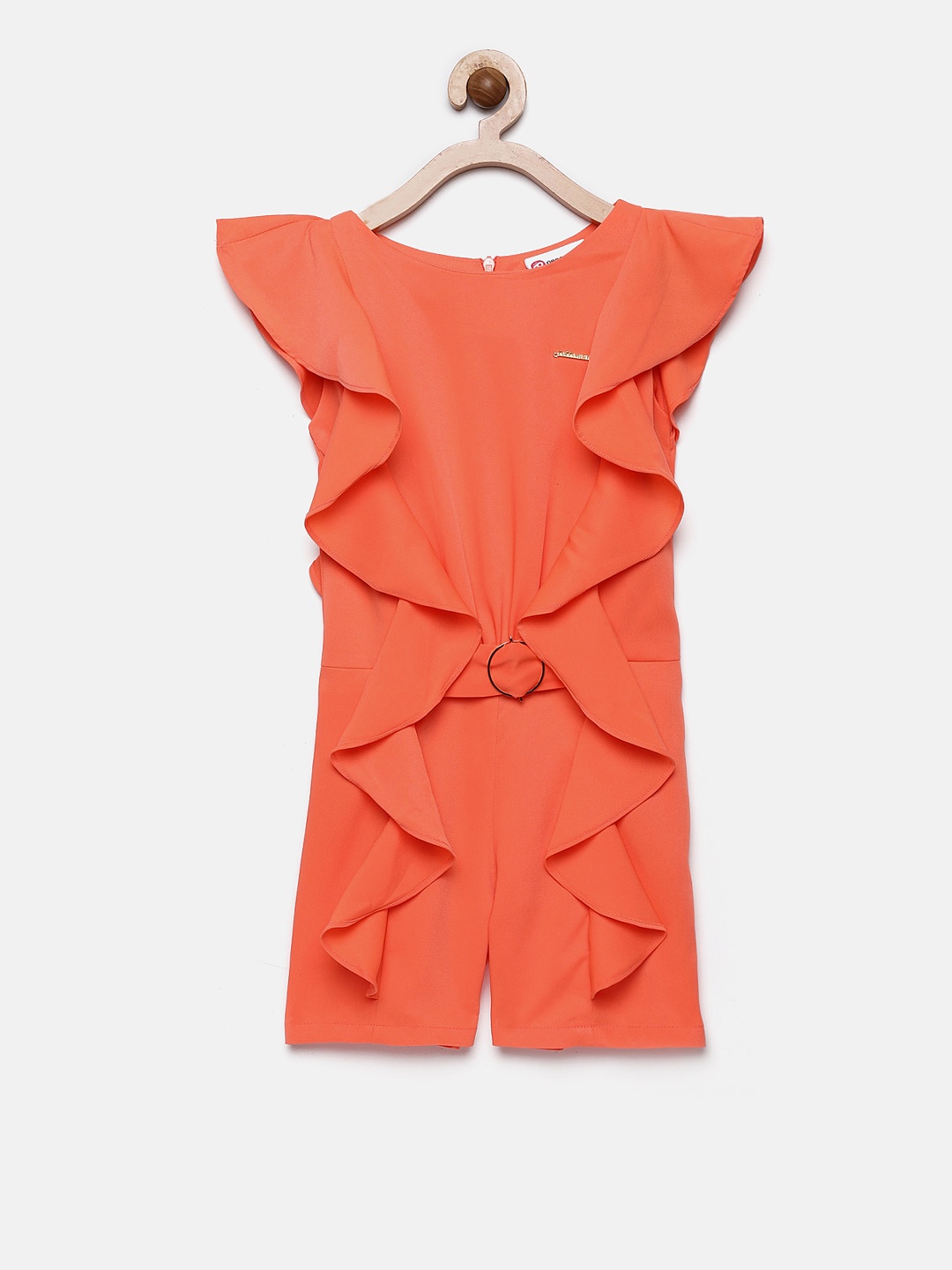 

Peppermint Orange Solid Playsuit