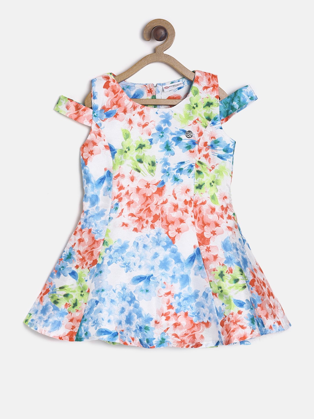 

Peppermint Girls Multicoloured Printed A-Line Dress, Multi
