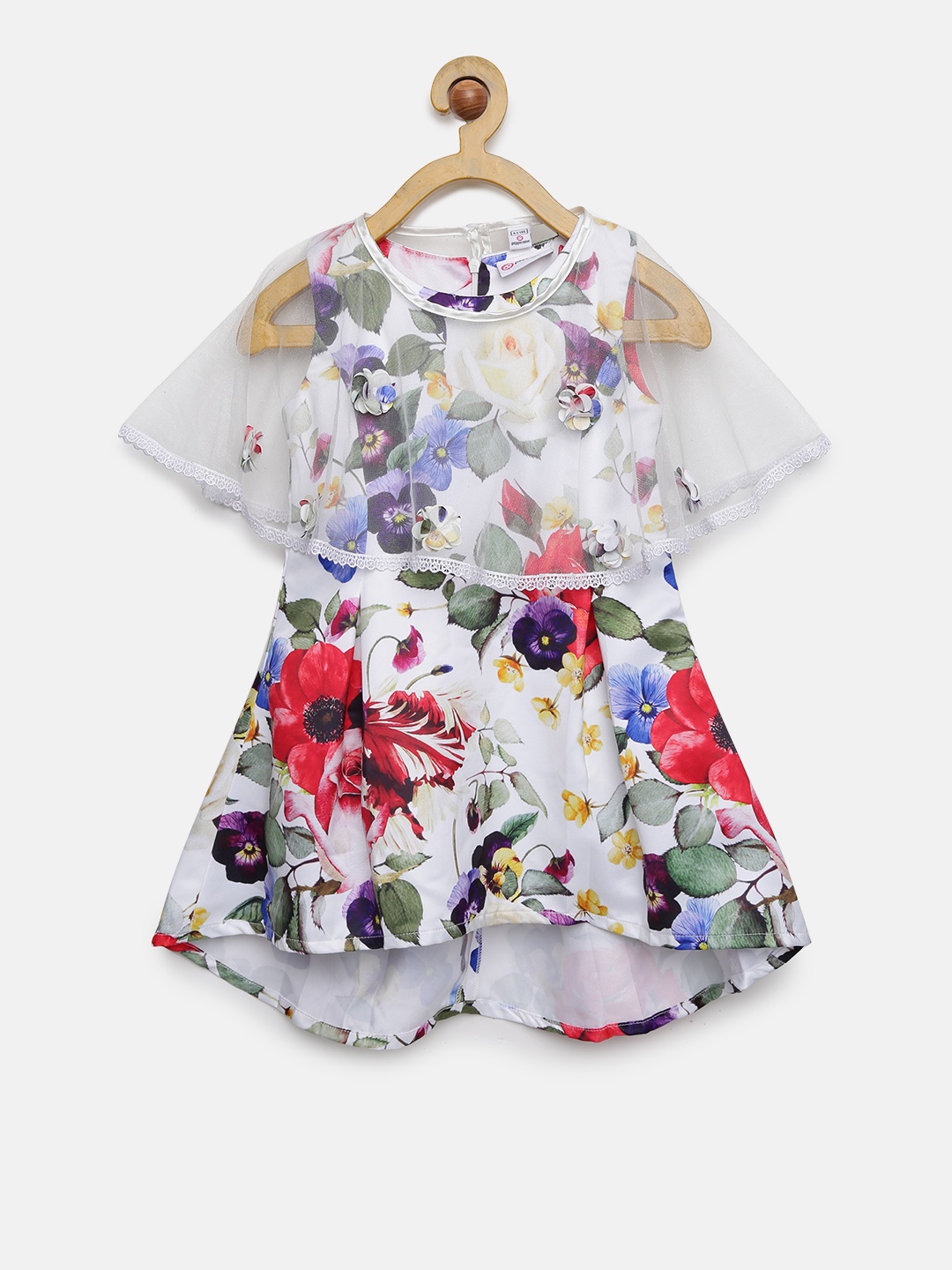 

Peppermint Girls Multicoloured Printed A-Line Dress, Multi