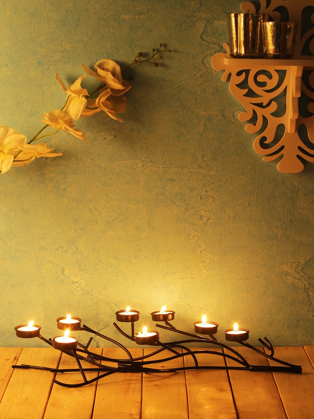 

Home Sparkle Black Candle Holders
