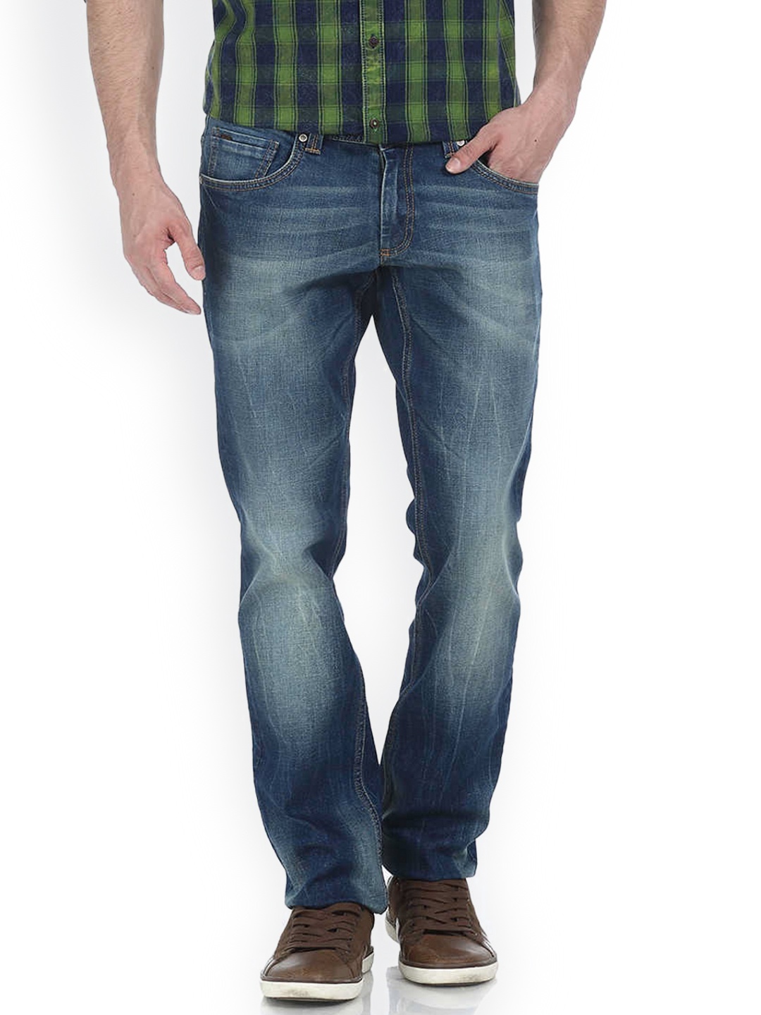 

Basics Men Blue Slim Fit Low-Rise Clean Look Stretchable Jeans