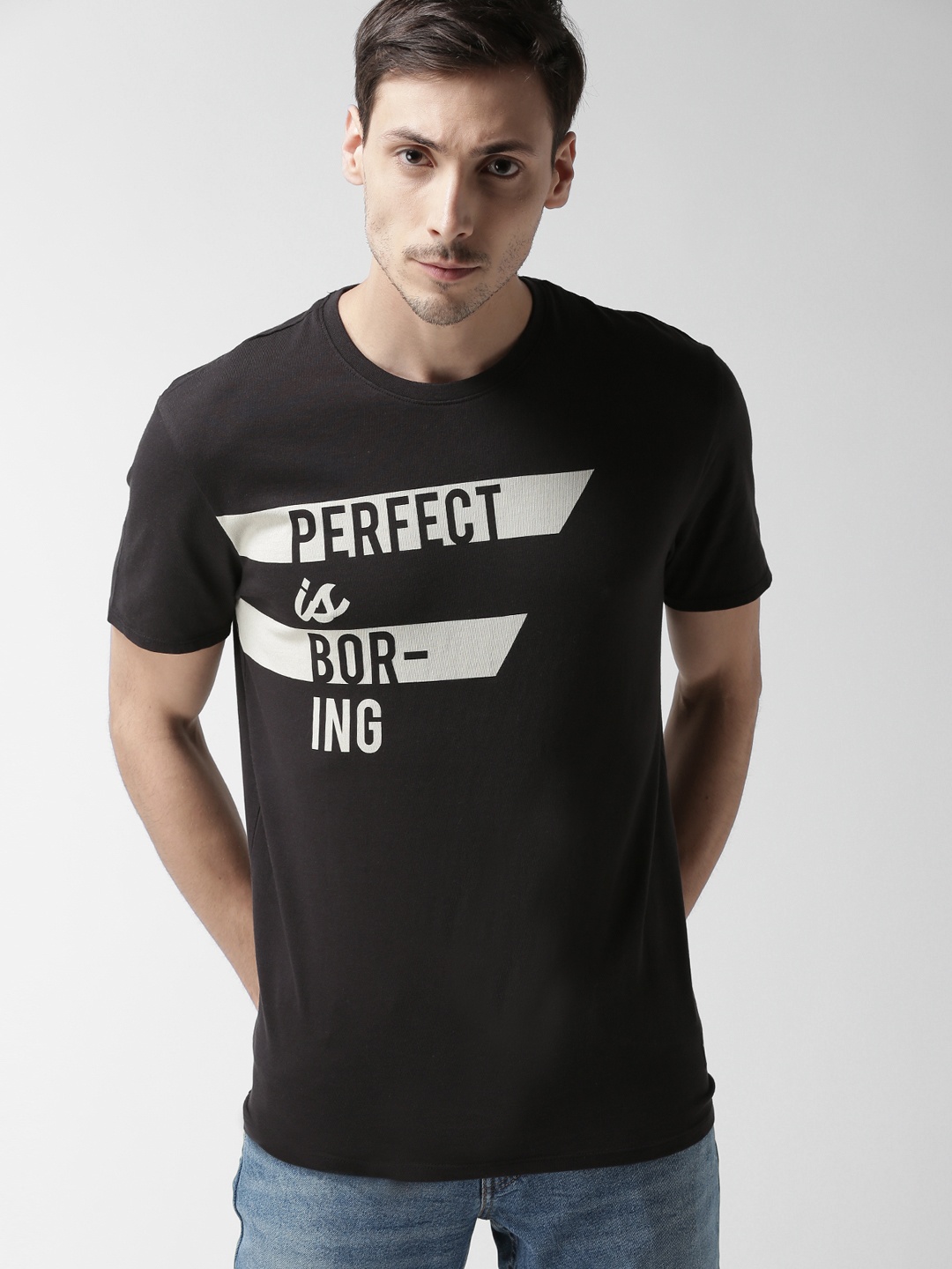 

Levis Men Black Printed Round Neck T-shirt