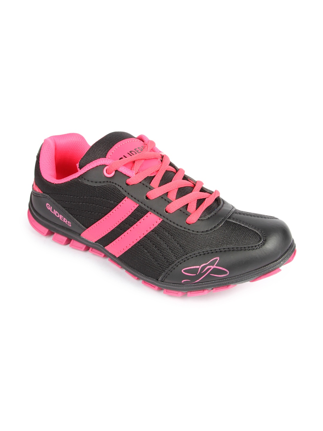 

Gliders Women Black & Pink Sneakers