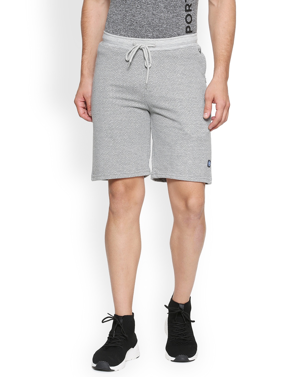 

Allen Solly Sport Men Grey Printed Shorts
