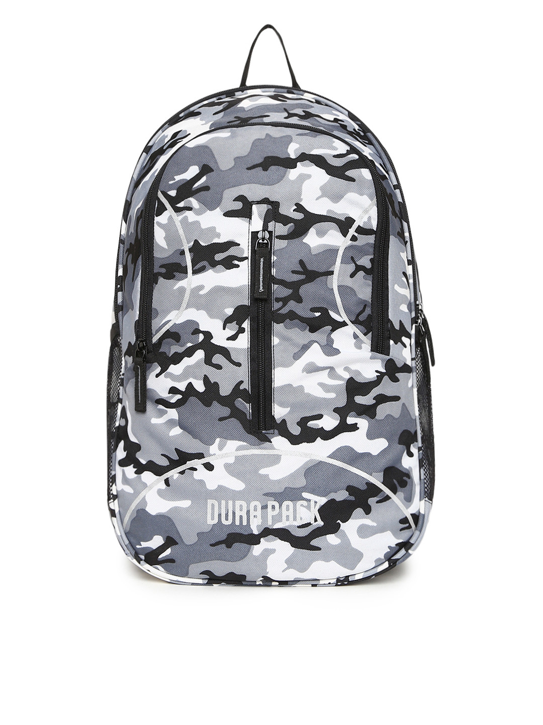 

Durapack Unisex Grey & White Camouflage Print 15-Inch Laptop Backpack