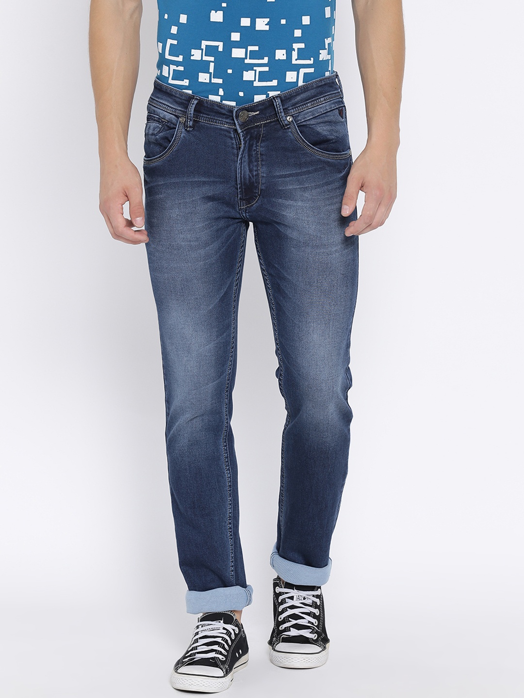 

Duke Men Blue Slim Fit Mid-Rise Clean Look Stretchable Jeans