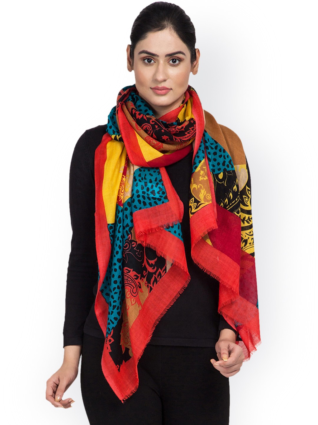 

SHINGORA Women Multicoloured Printed Stole, Multi