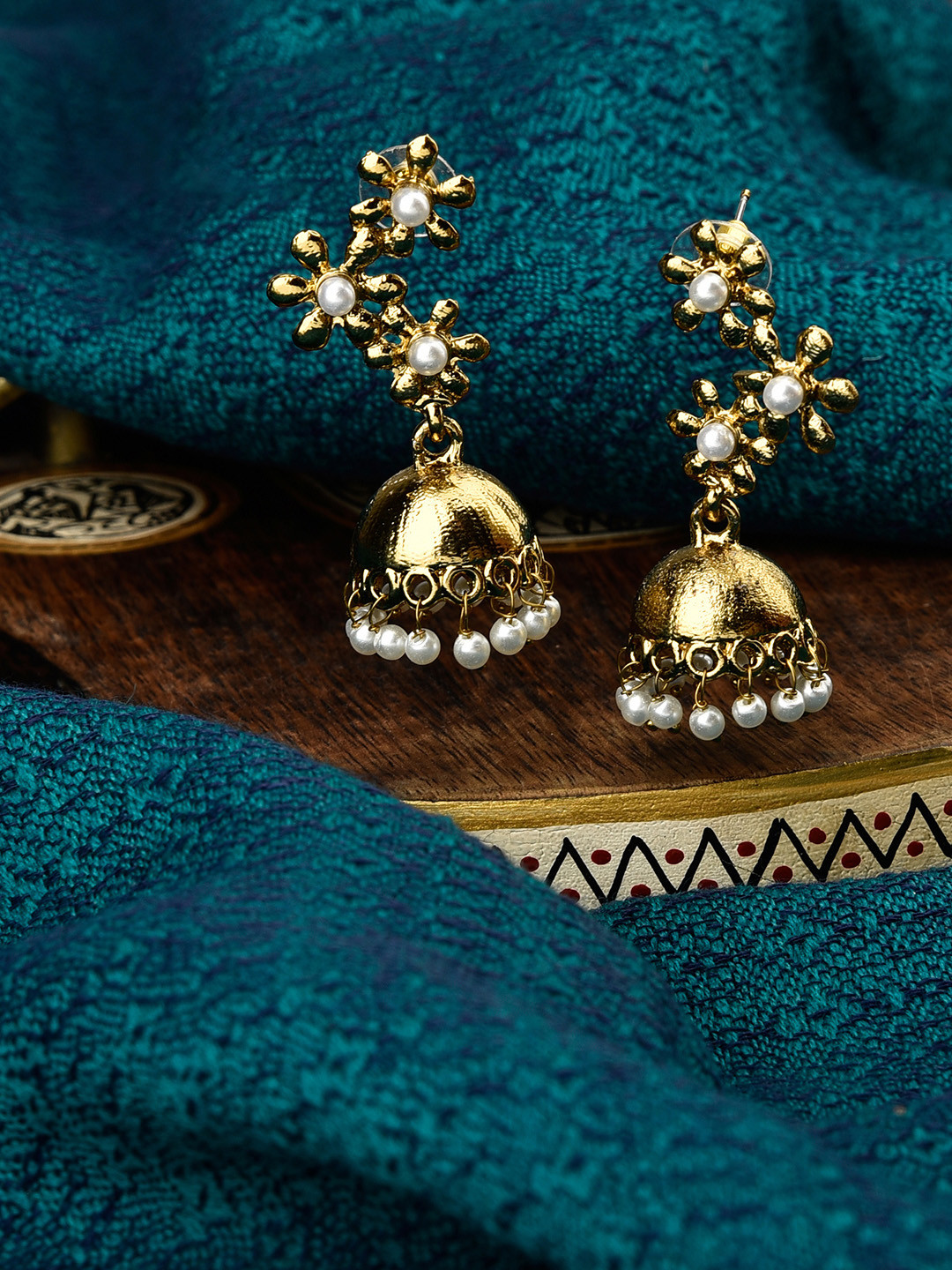 

Fida Gold-Toned Drop Earrings