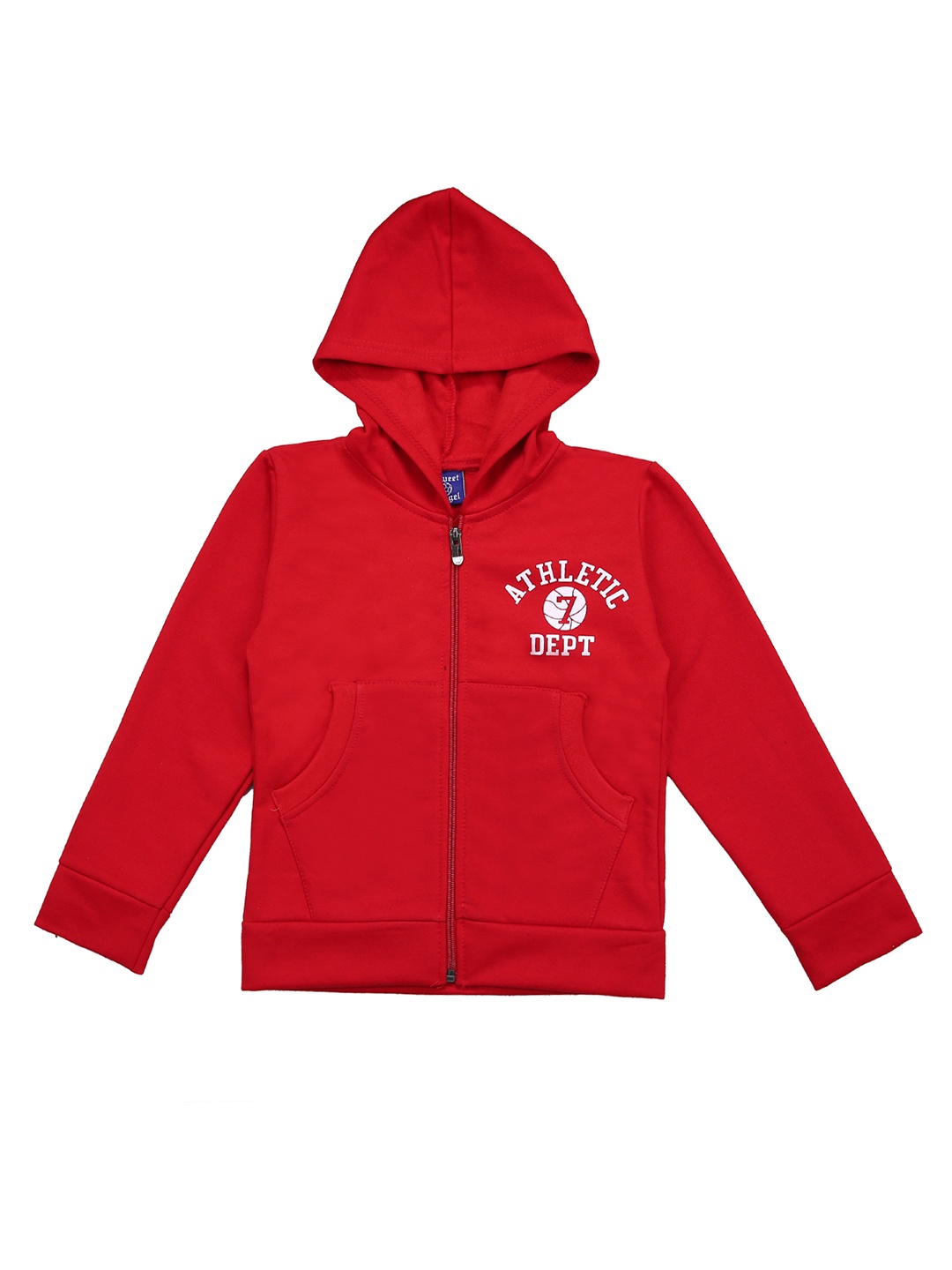 

SWEET ANGEL Kids Red Printed Hooded Sweatshirt