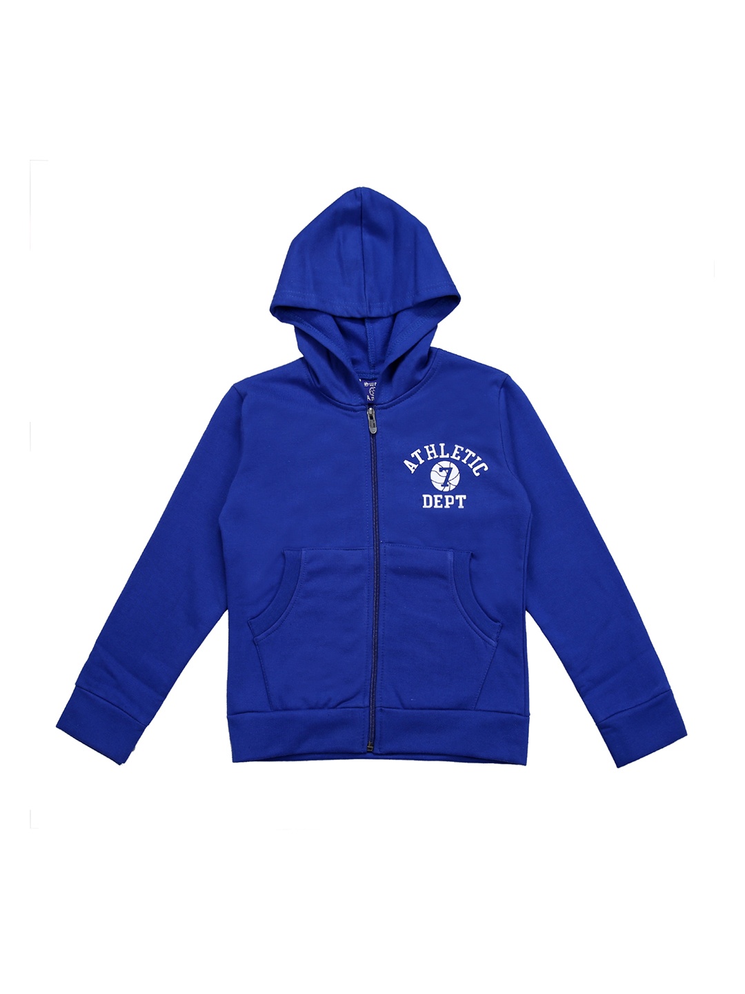 

SWEET ANGEL Unisex Blue & White Printed Hooded Sweatshirt