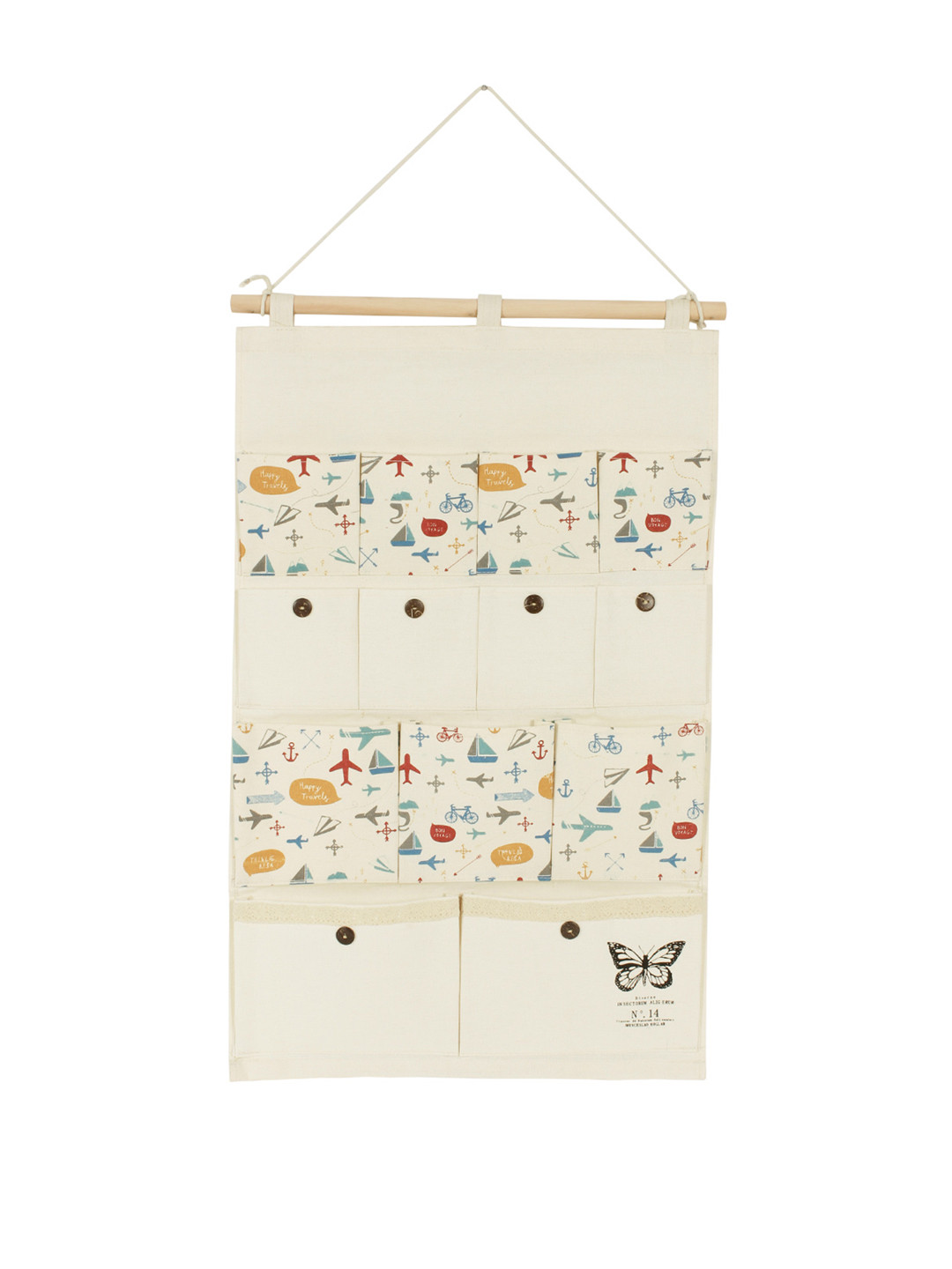 

Cortina Off White & Blue Printed Water Resistant Handbag Organiser