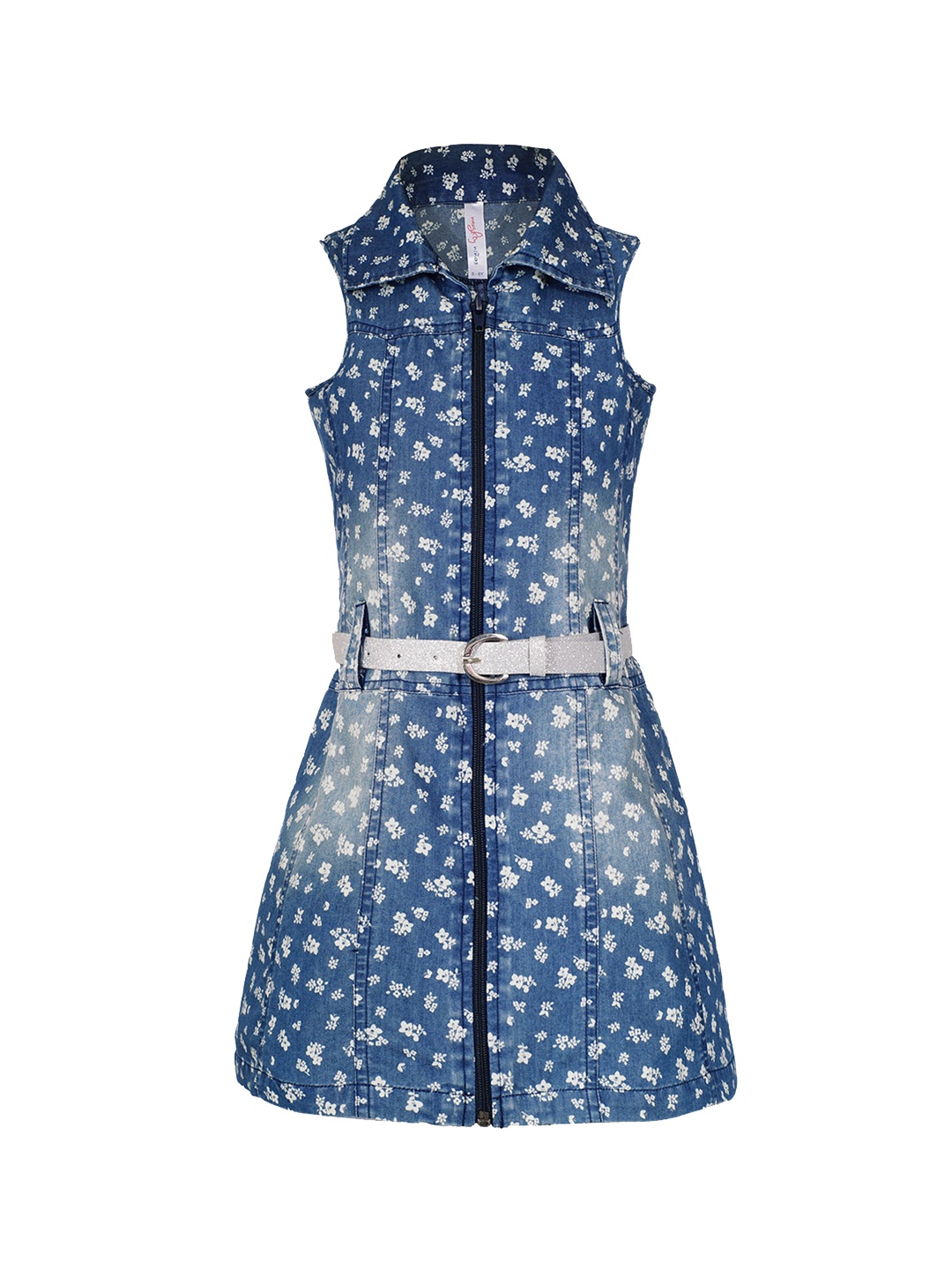 

naughty ninos Girls Blue Printed Shirt Dress
