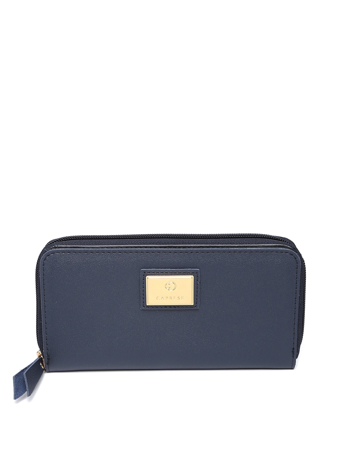 

Caprese Women Navy Blue Solid Kiko Two Fold Wallet