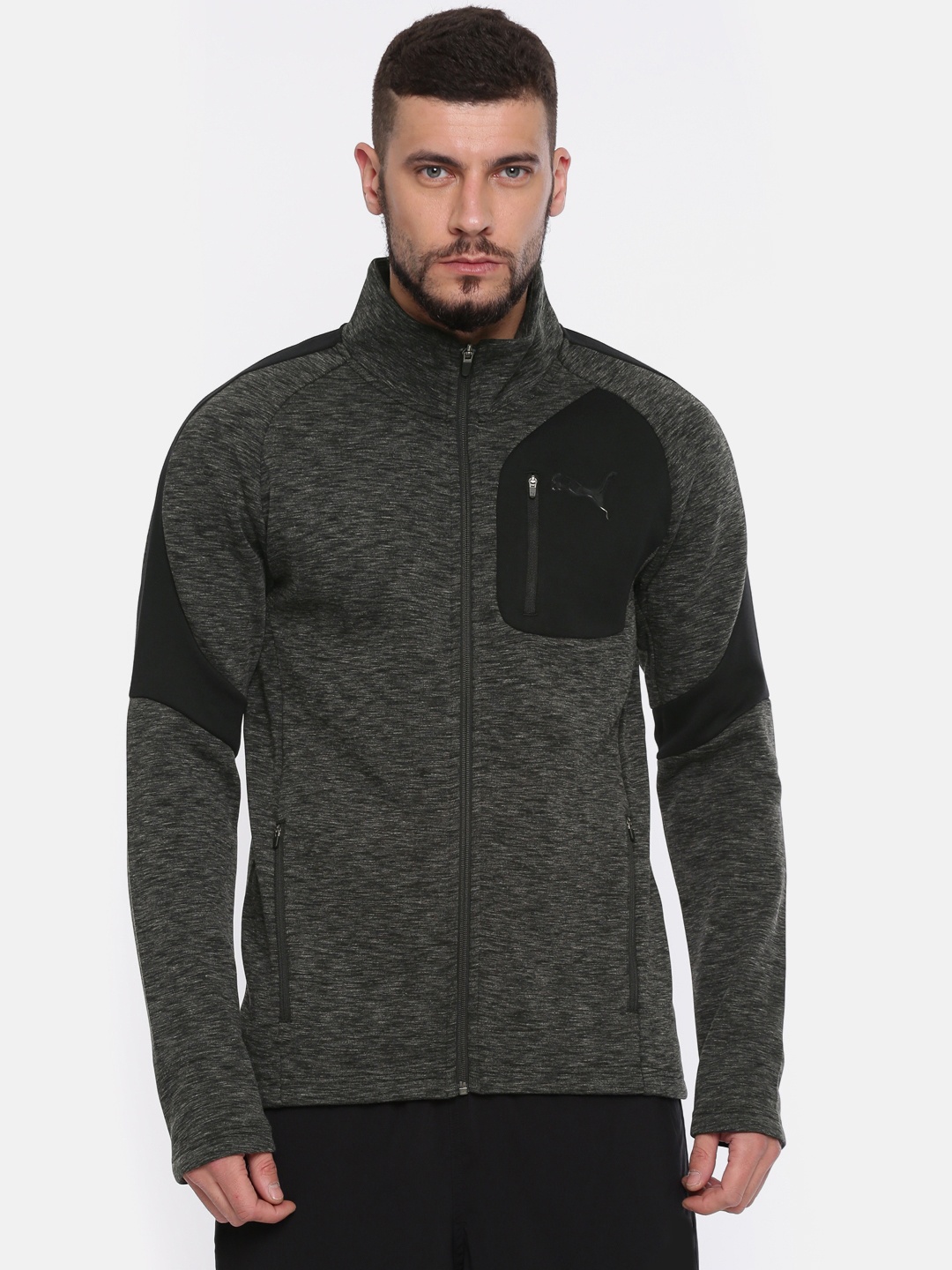 

Puma Charcoal Grey Dry-Cell Evostripe Track Jacket