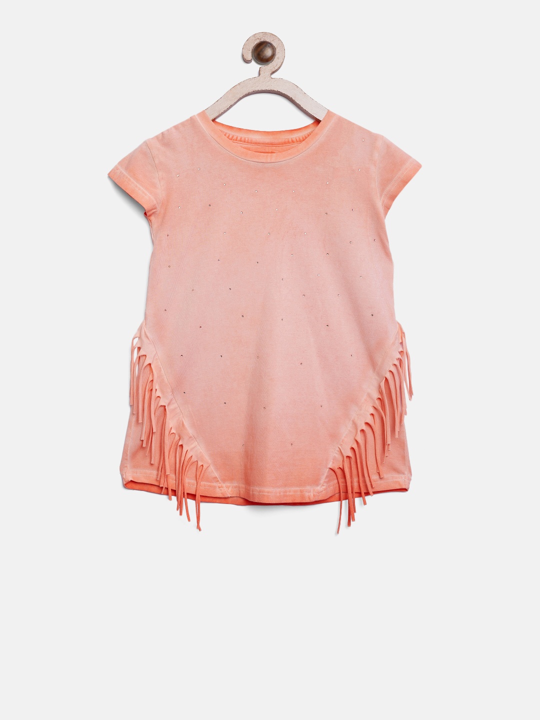 

Gini and Jony Girls Red Solid Top