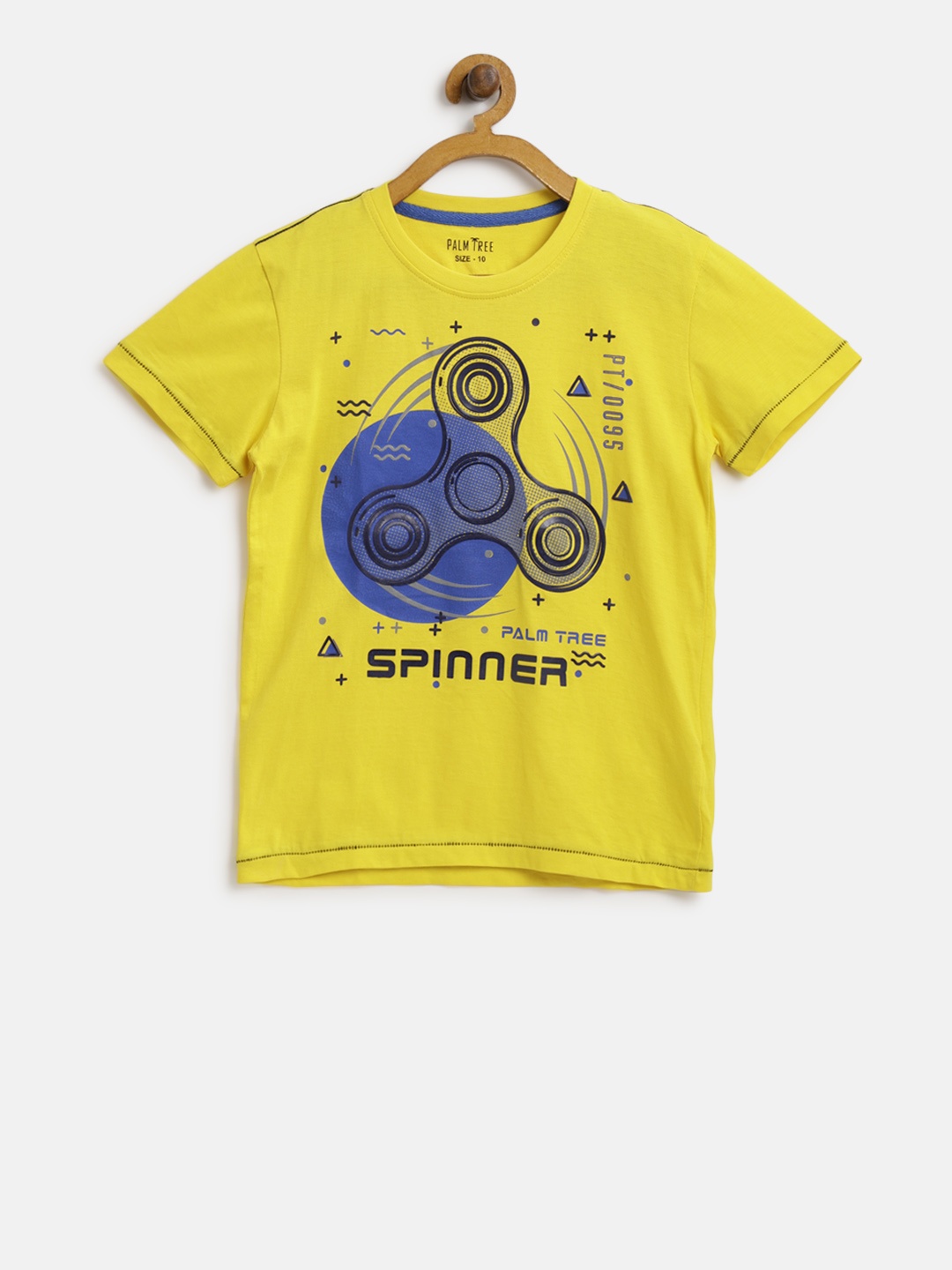 

Palm Tree Boys Yellow Printed Round Neck T-shirt