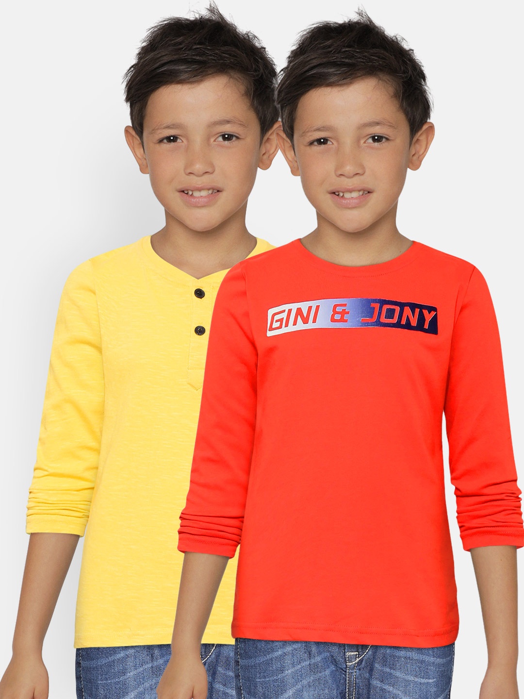 

Gini and Jony Boys Pack of 2 T-Shirts, Red