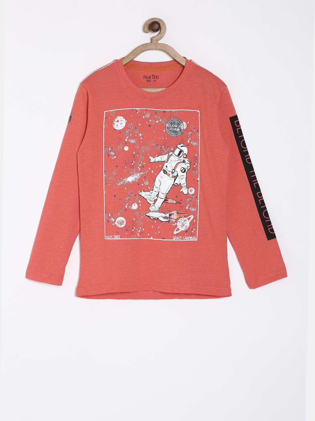 

Palm Tree Boys Red Printed Round Neck T-shirt