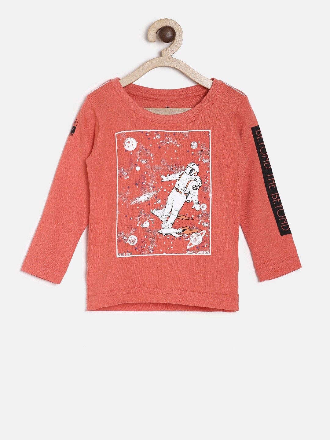

Palm Tree Boys Red Printed Round Neck T-shirt