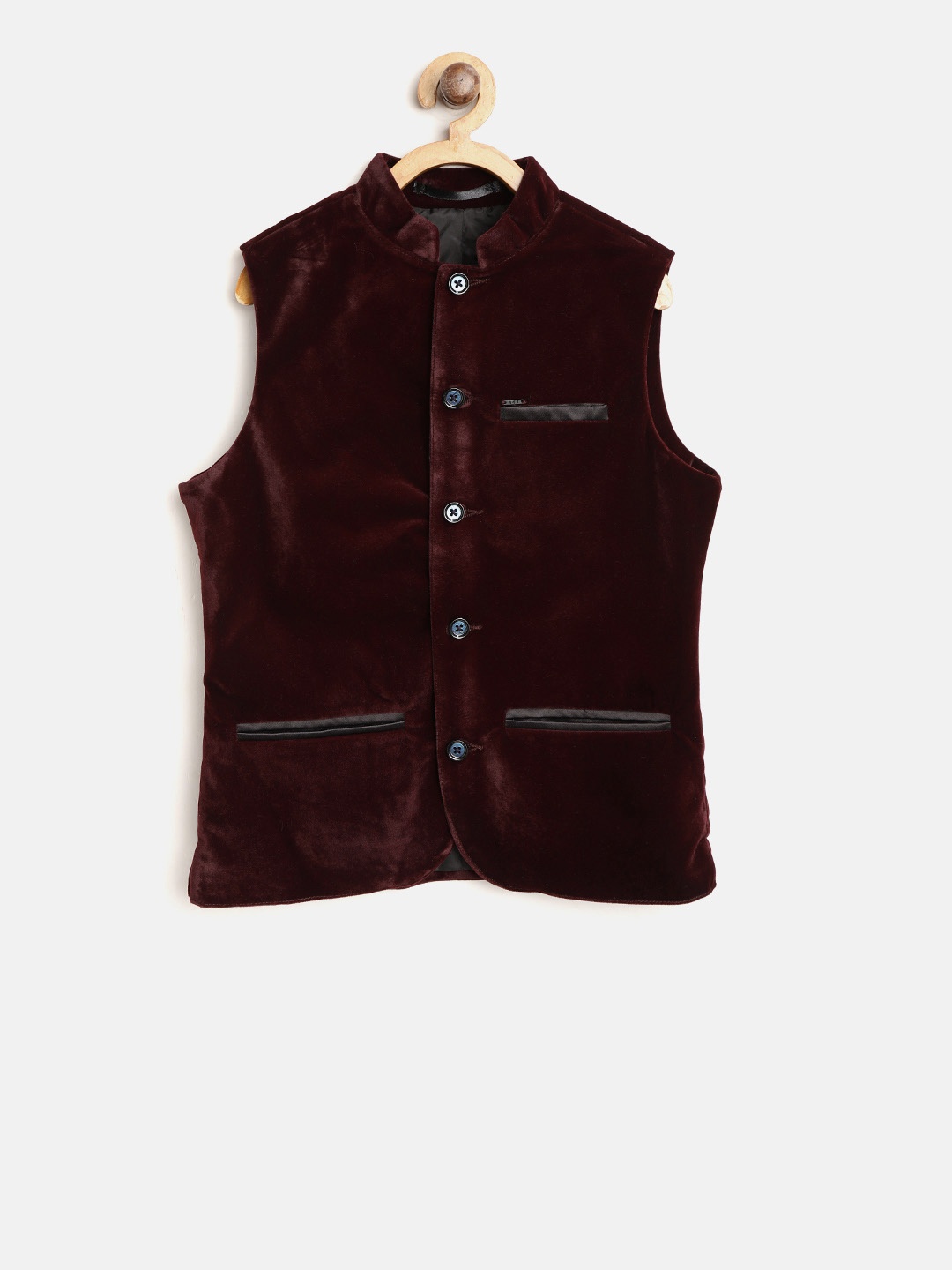 

Gini and Jony Boys Maroon Checked Windcheater Bomber
