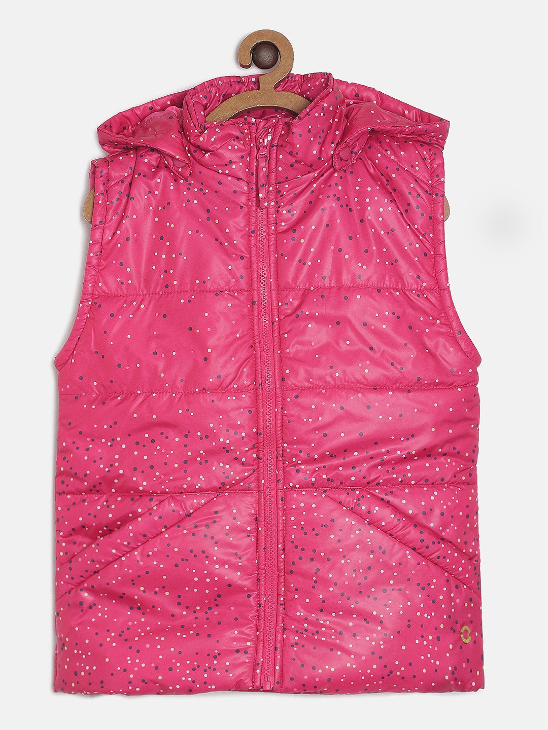 

Gini and Jony Girls Pink Printed Jacket