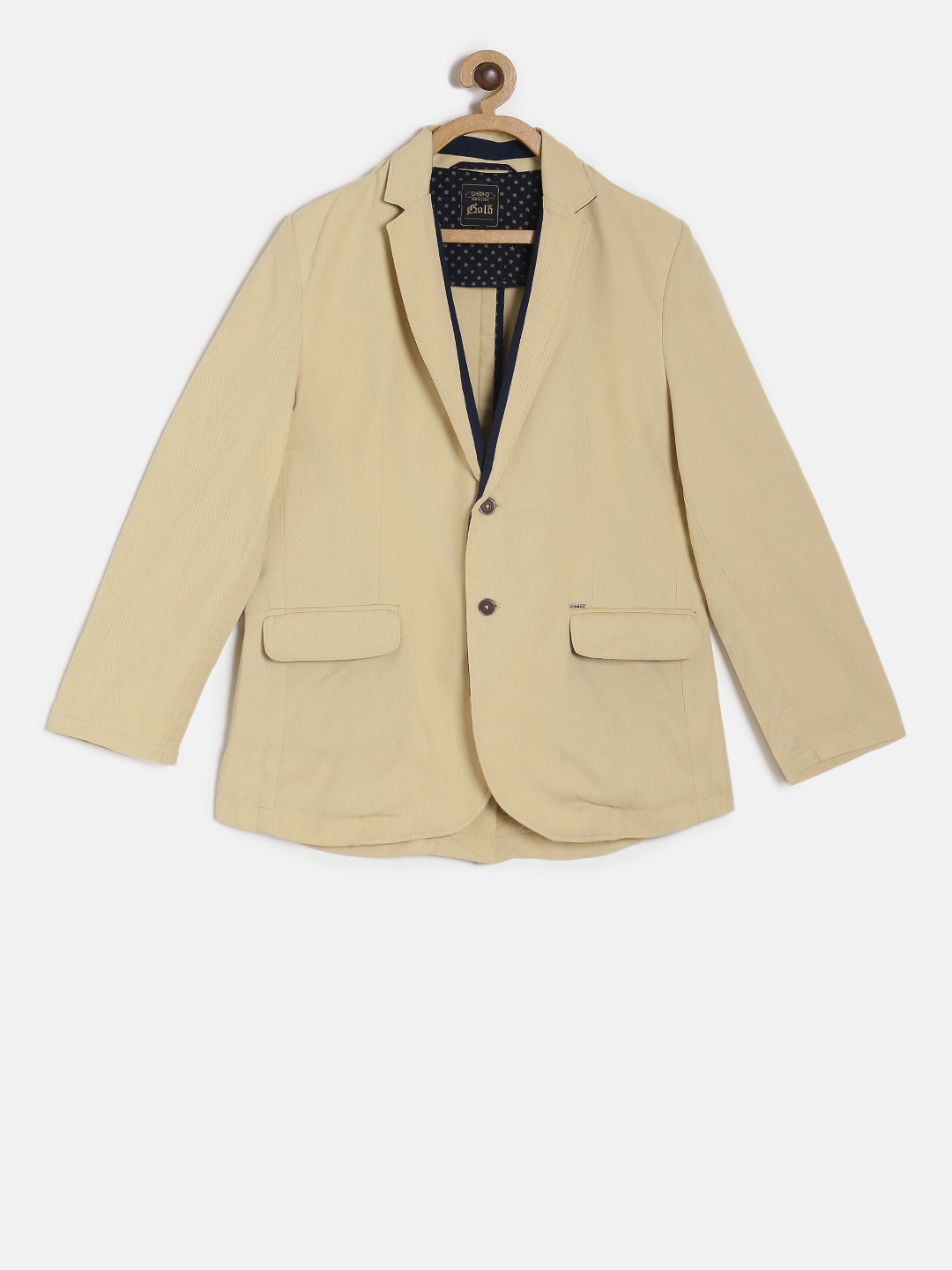 

Gini and Jony Boys Beige Single-Breasted Blazer