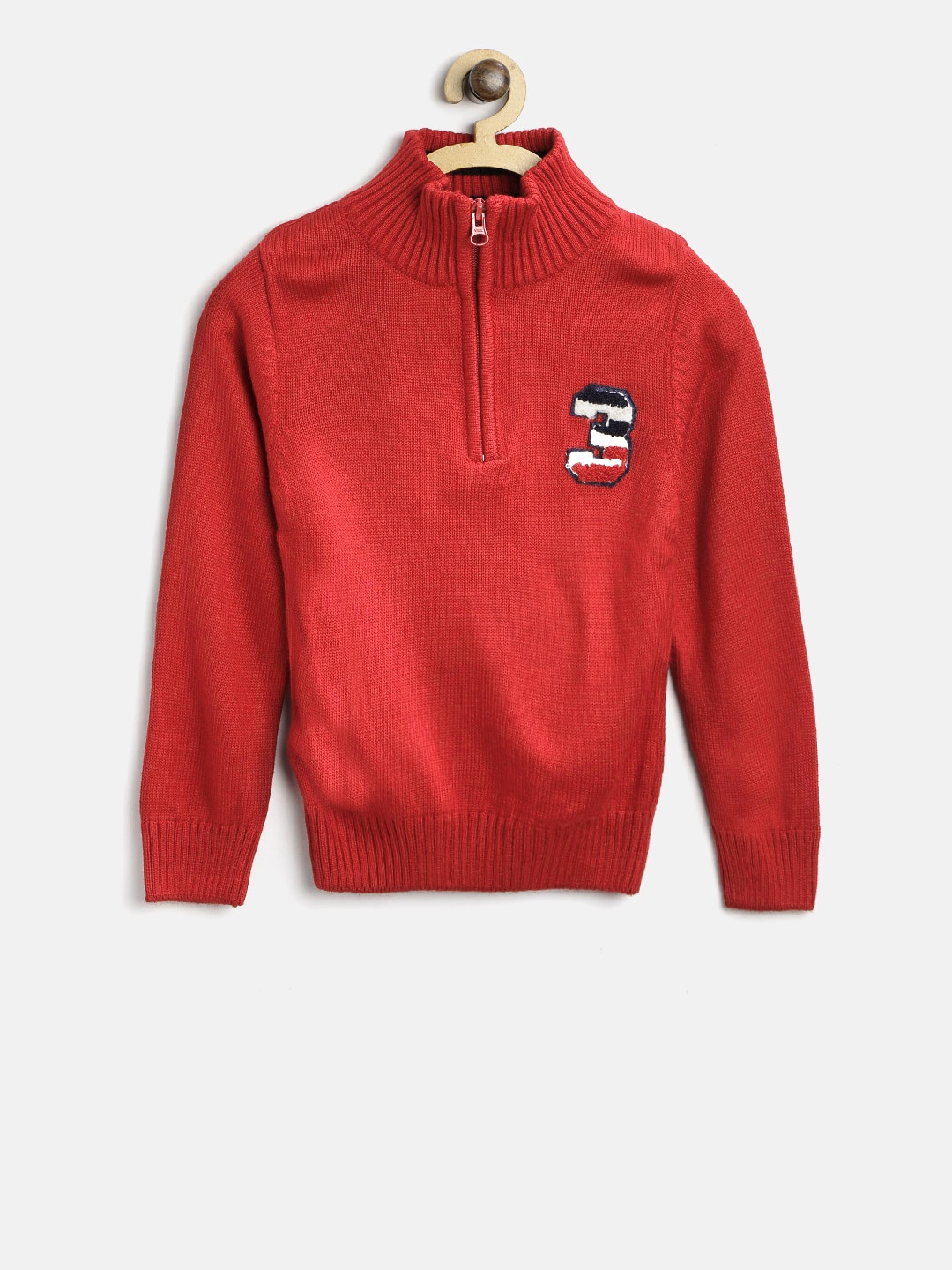 

Palm Tree Boys Red Solid Pullover