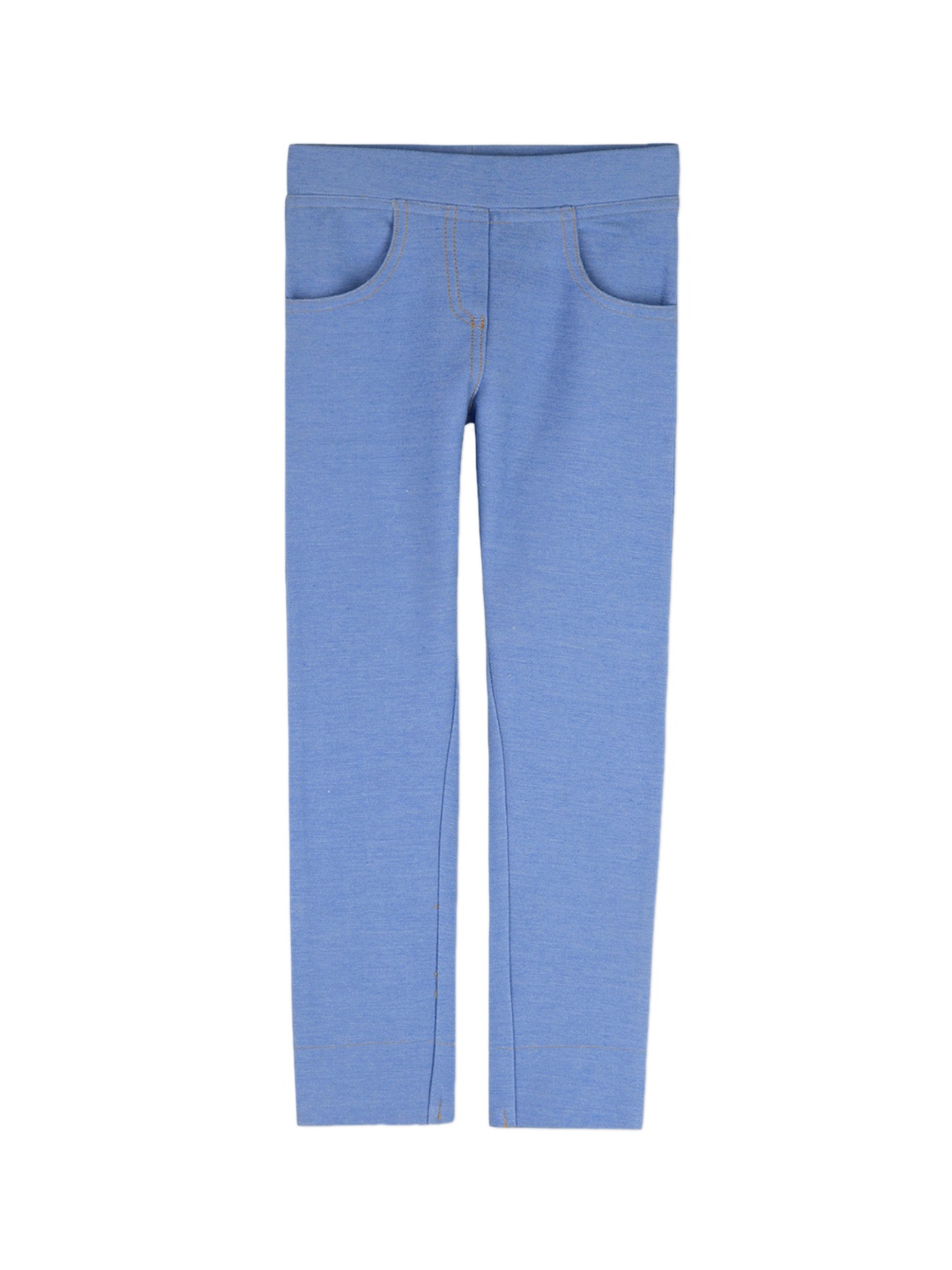 

Cherry Crumble Girls Blue Solid Indigo Jegging