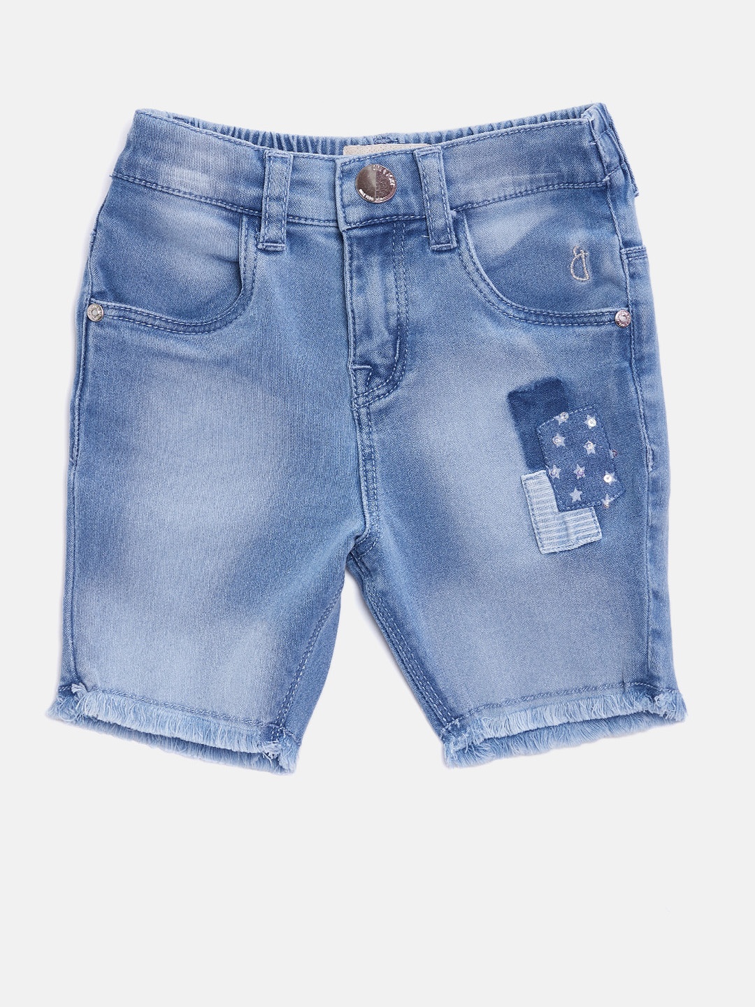 

Gini and Jony Girls Blue Washed Denim Shorts