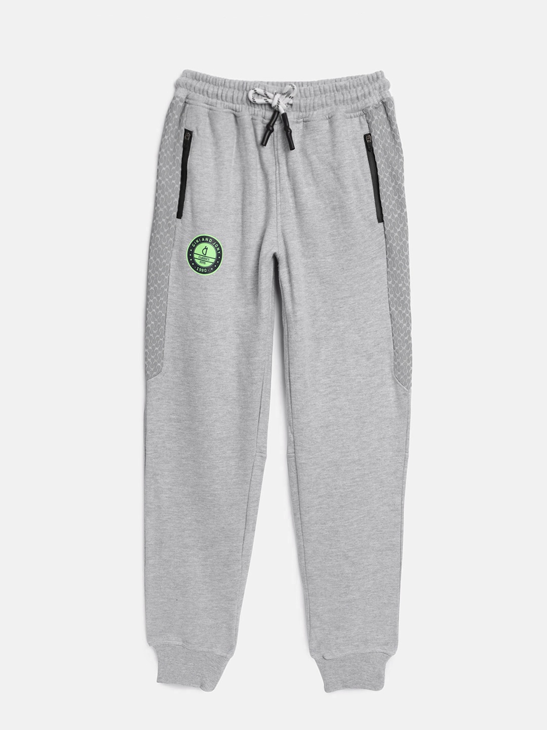 

Gini and Jony Boys Grey Solid Joggers