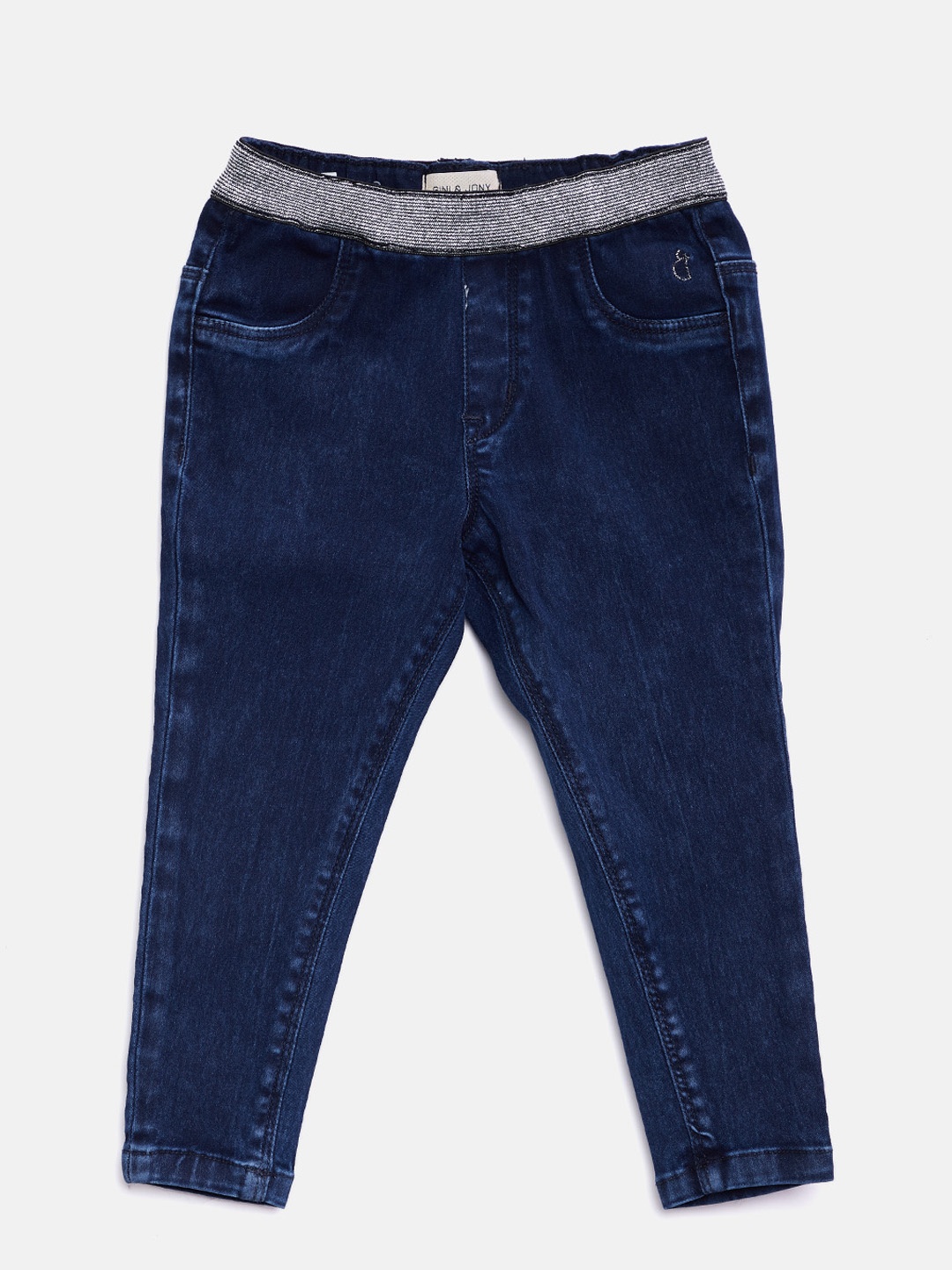 

Gini and Jony Girls Navy Blue Denim Jeggings