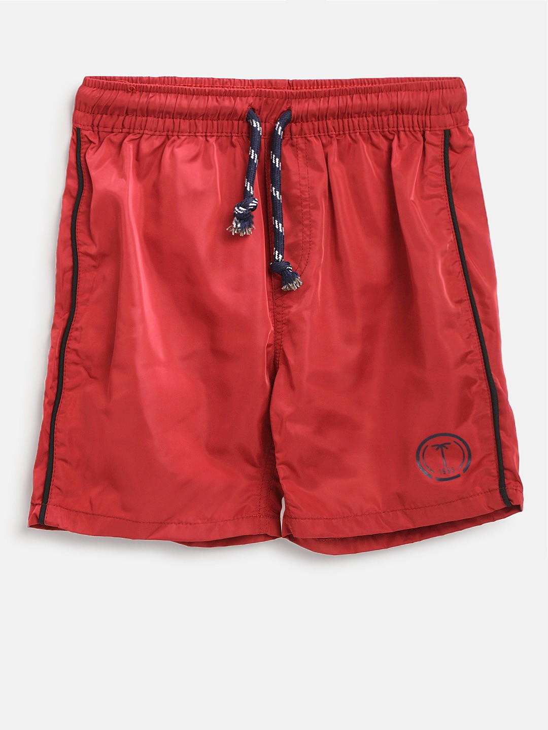 

Palm Tree Boys Red Solid Regular Fit Shorts