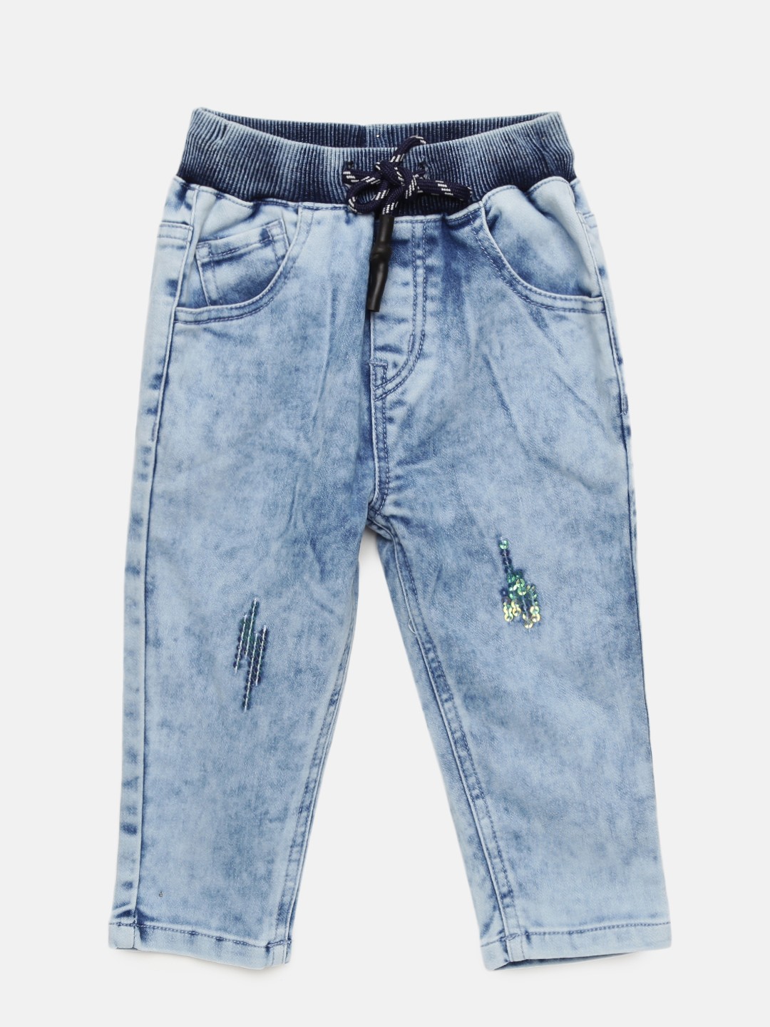 

Gini and Jony Girls Blue Regular Fit Mid-Rise Clean Look Jeans