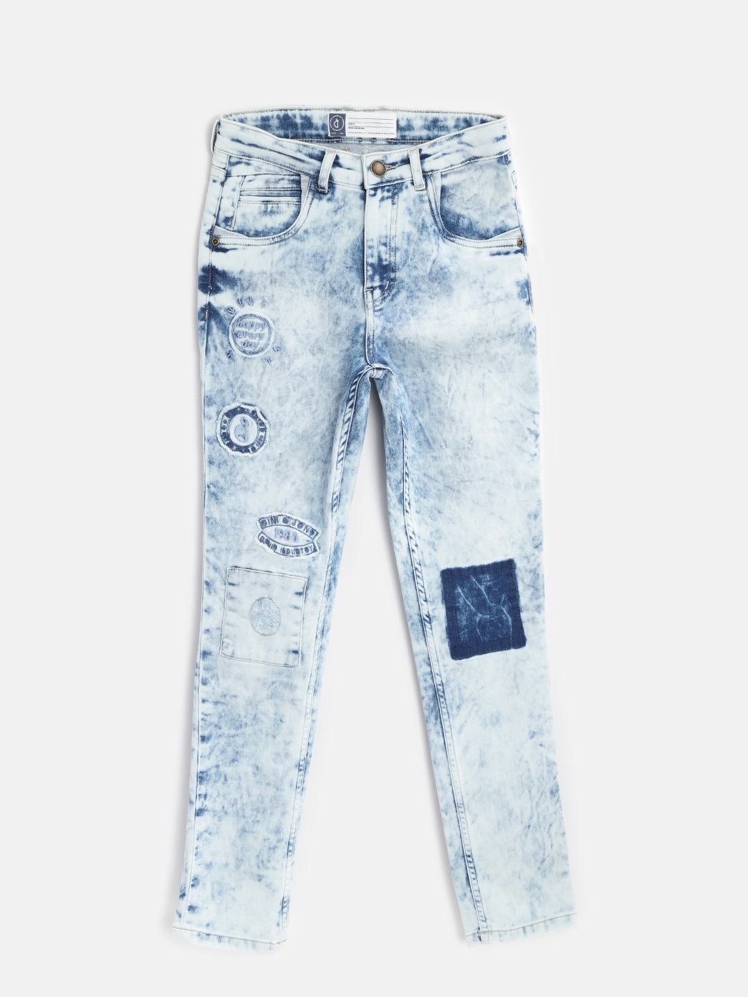

Gini and Jony Boys Blue Slim Fit Mid-Rise Clean Look Stretchable Jeans