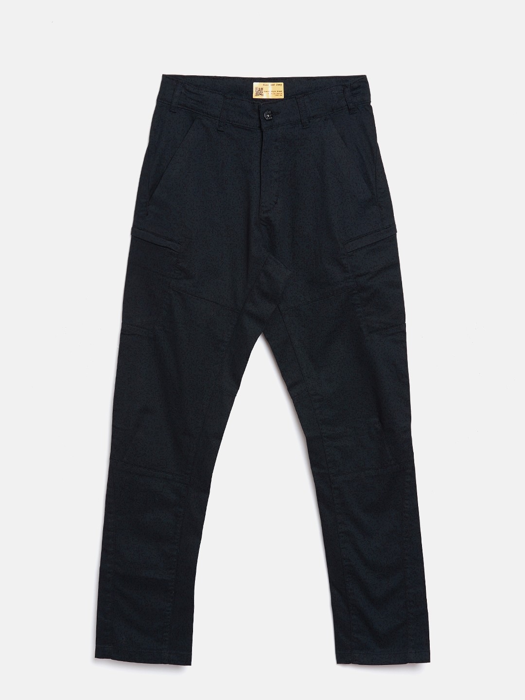 

Gini and Jony Boys Charcoal Grey & Black Regular Fit Printed Cargos