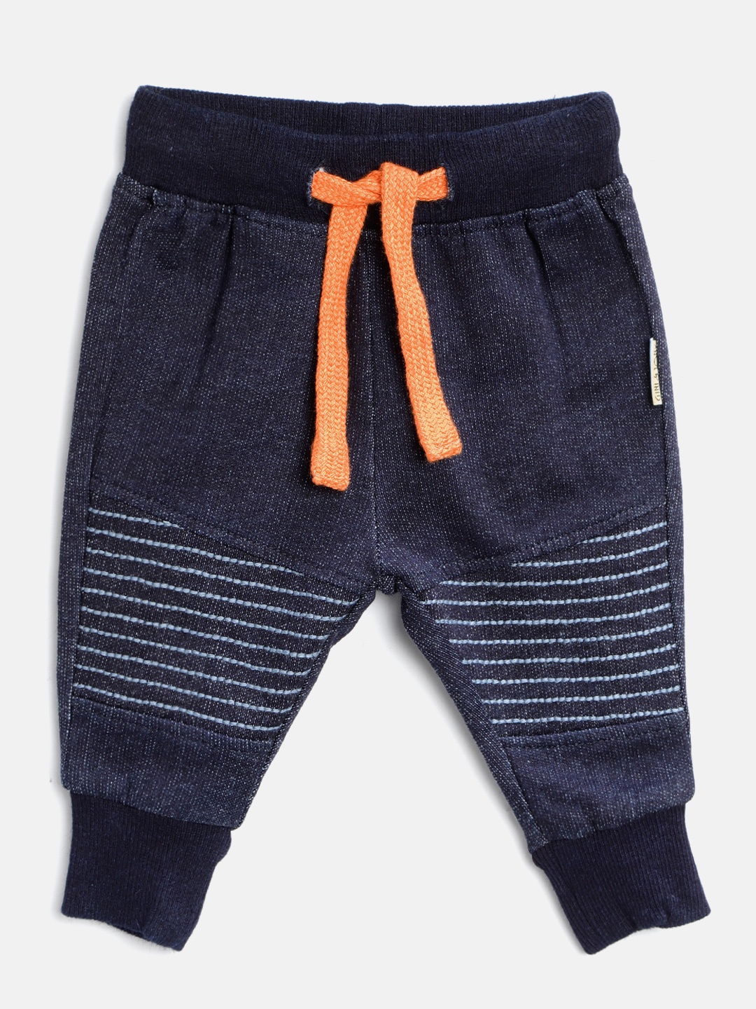 

Gini & Jony Boys Navy Striped Detail Joggers, Navy blue