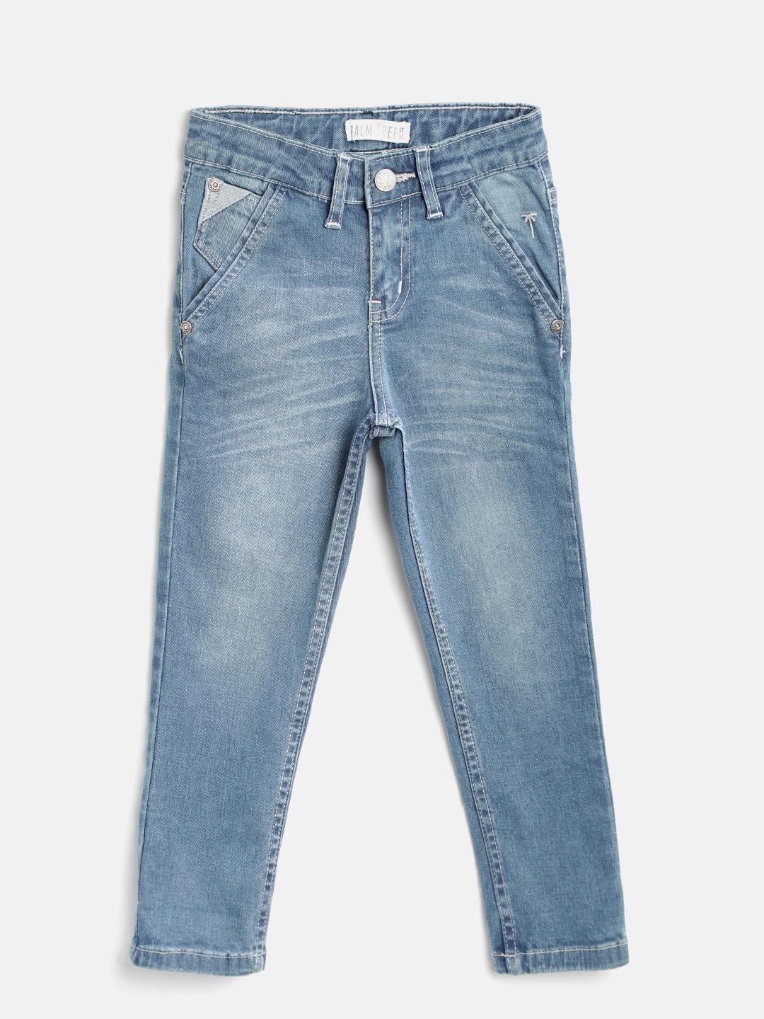 

Palm Tree Boys Blue Slim Fit Mid-Rise Clean Look Stretchable Jeans