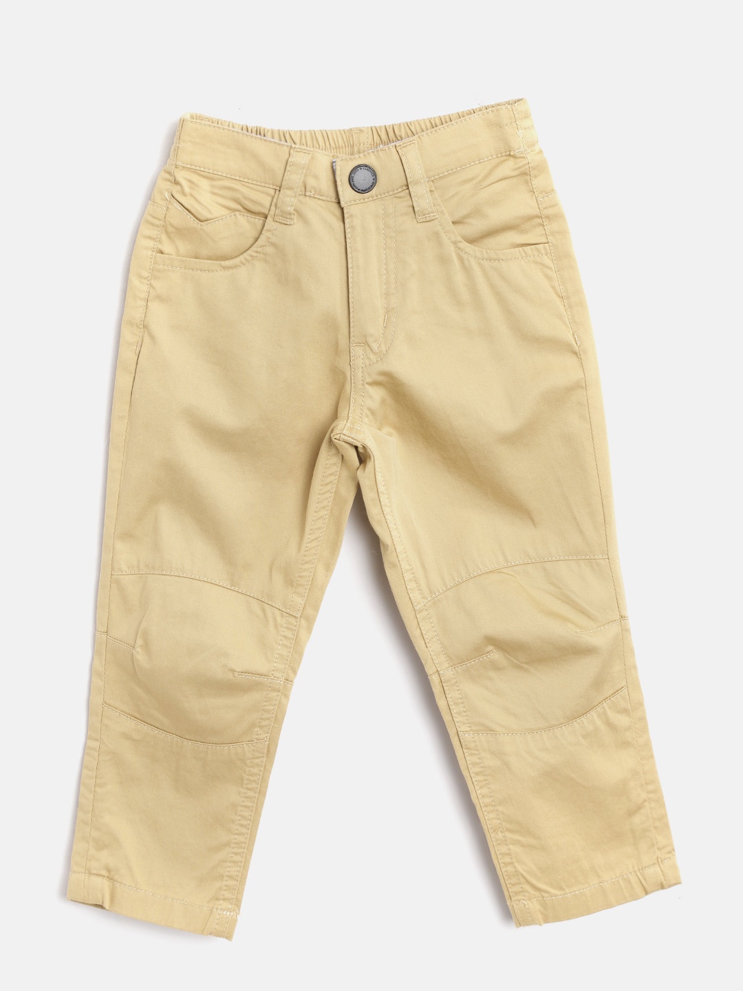 

Gini and Jony Boys Khaki Classic Fit Solid Trousers