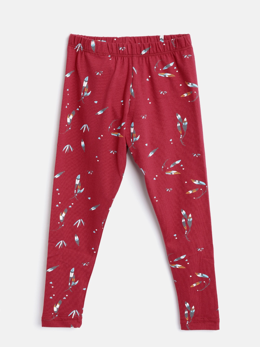 

Palm Tree Girls Red & Blue Printed Leggings