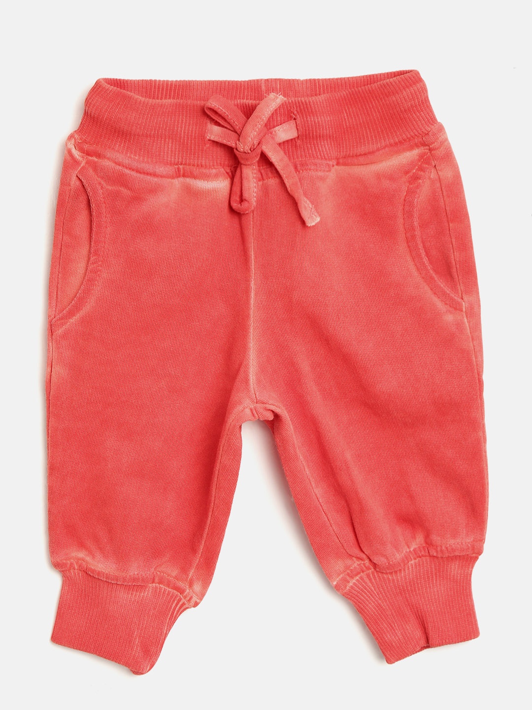 

Gini and Jony Girls Coral Orange Dyed Joggers