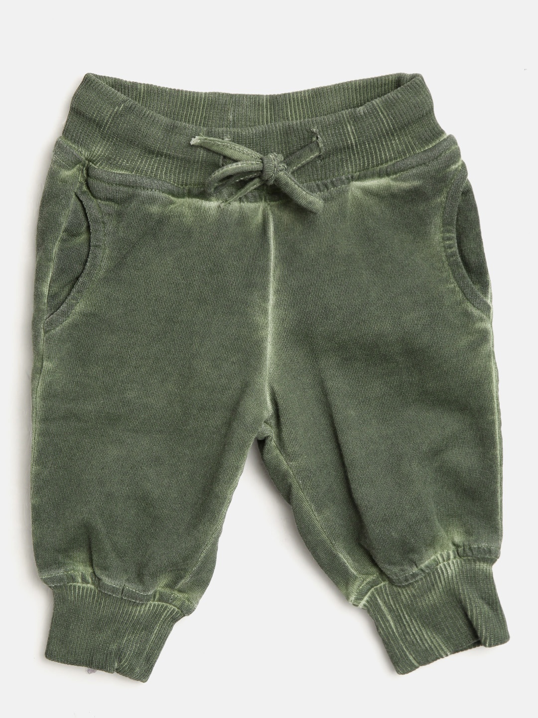

Gini and Jony Girls Olive Green Dyed Joggers
