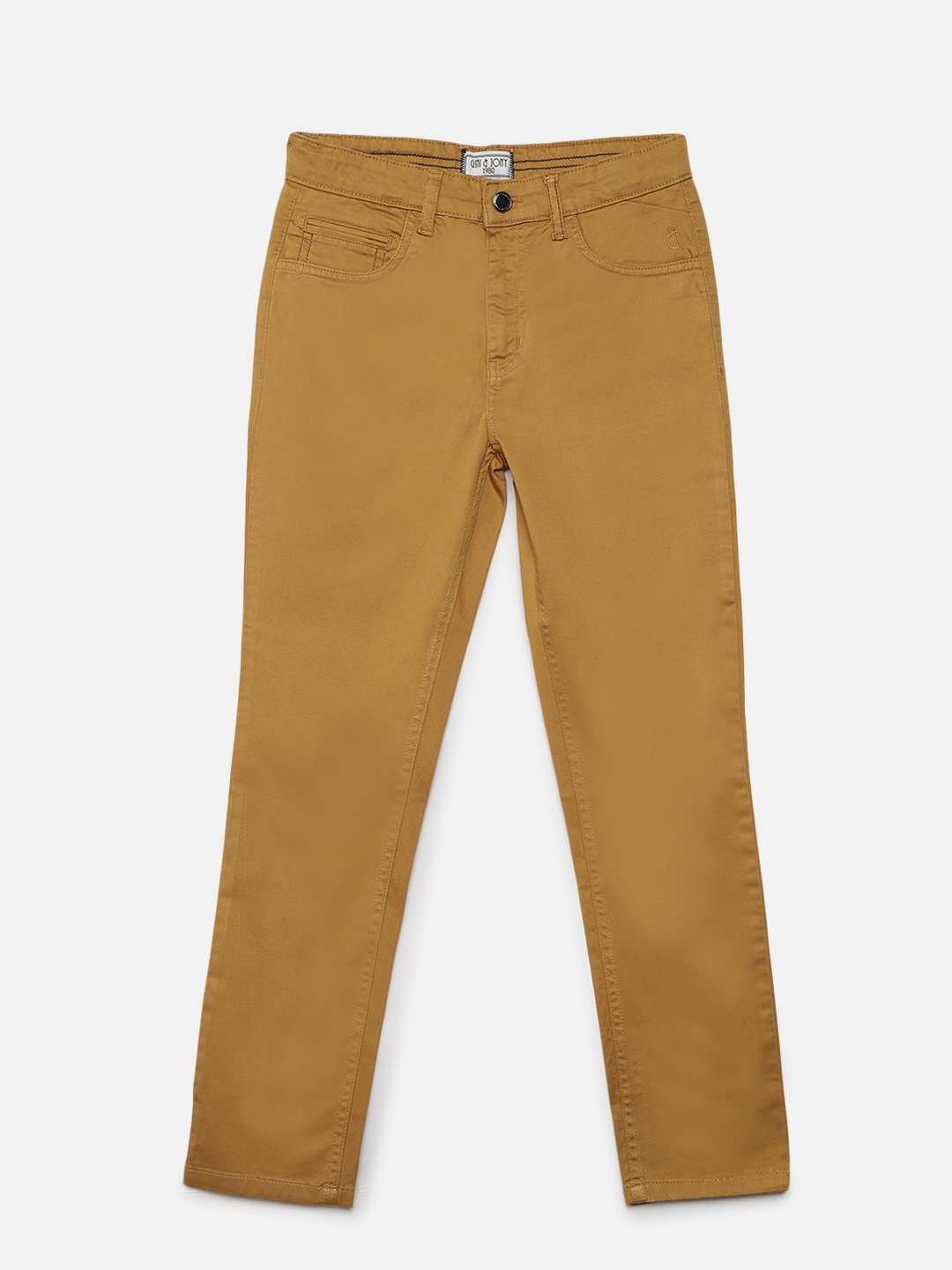 

Gini and Jony Boys Khaki Regular Fit Solid Chinos