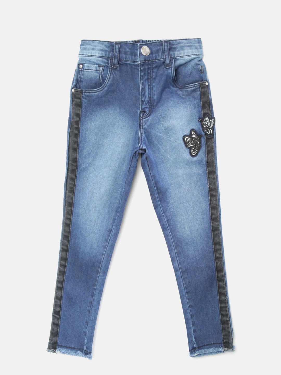 

Gini and Jony Girls Blue Slim Fit Mid-Rise Clean Look Stretchable Jeans