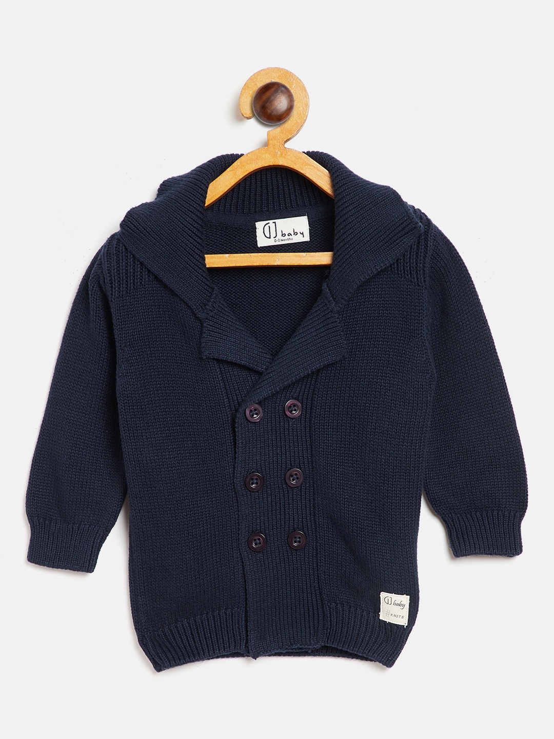 

Gini and Jony Boys Navy Blue Solid Cardigan