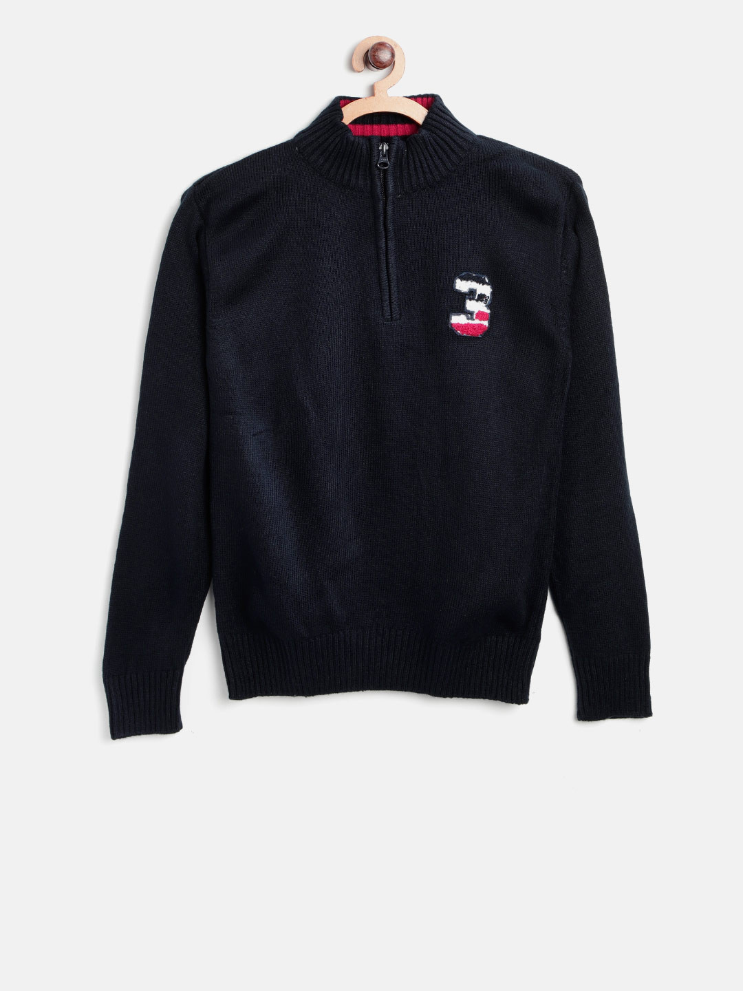

Palm Tree Boys Navy Blue Solid Pullover