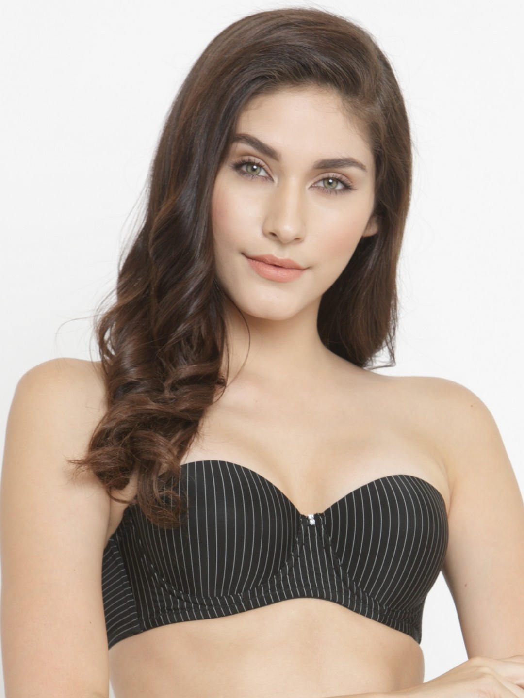 

PrettyCat Black Printed Underwired Lightly Padded Push-Up Bra PC-BR-5120