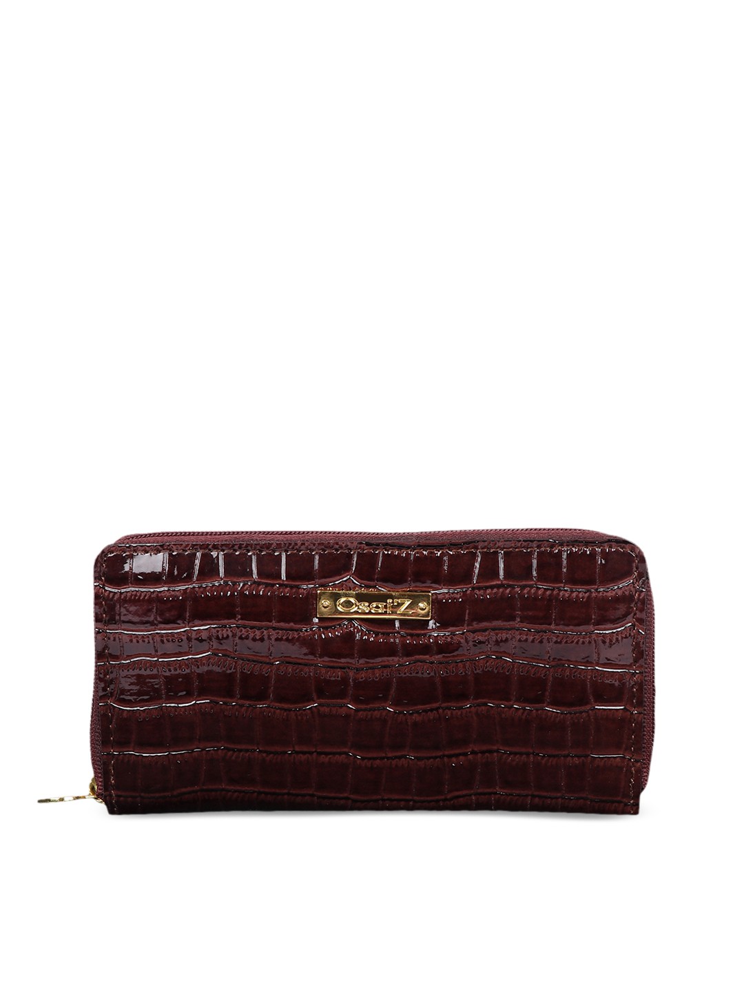 

OsaiZ Brown Textured Clutch
