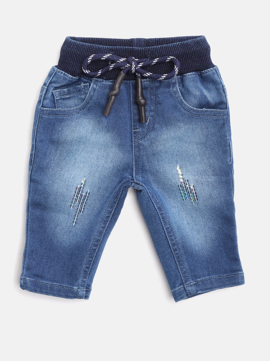 

Gini and Jony Girls Blue Regular Fit Mid-Rise Clean Look Stretchable Jeans