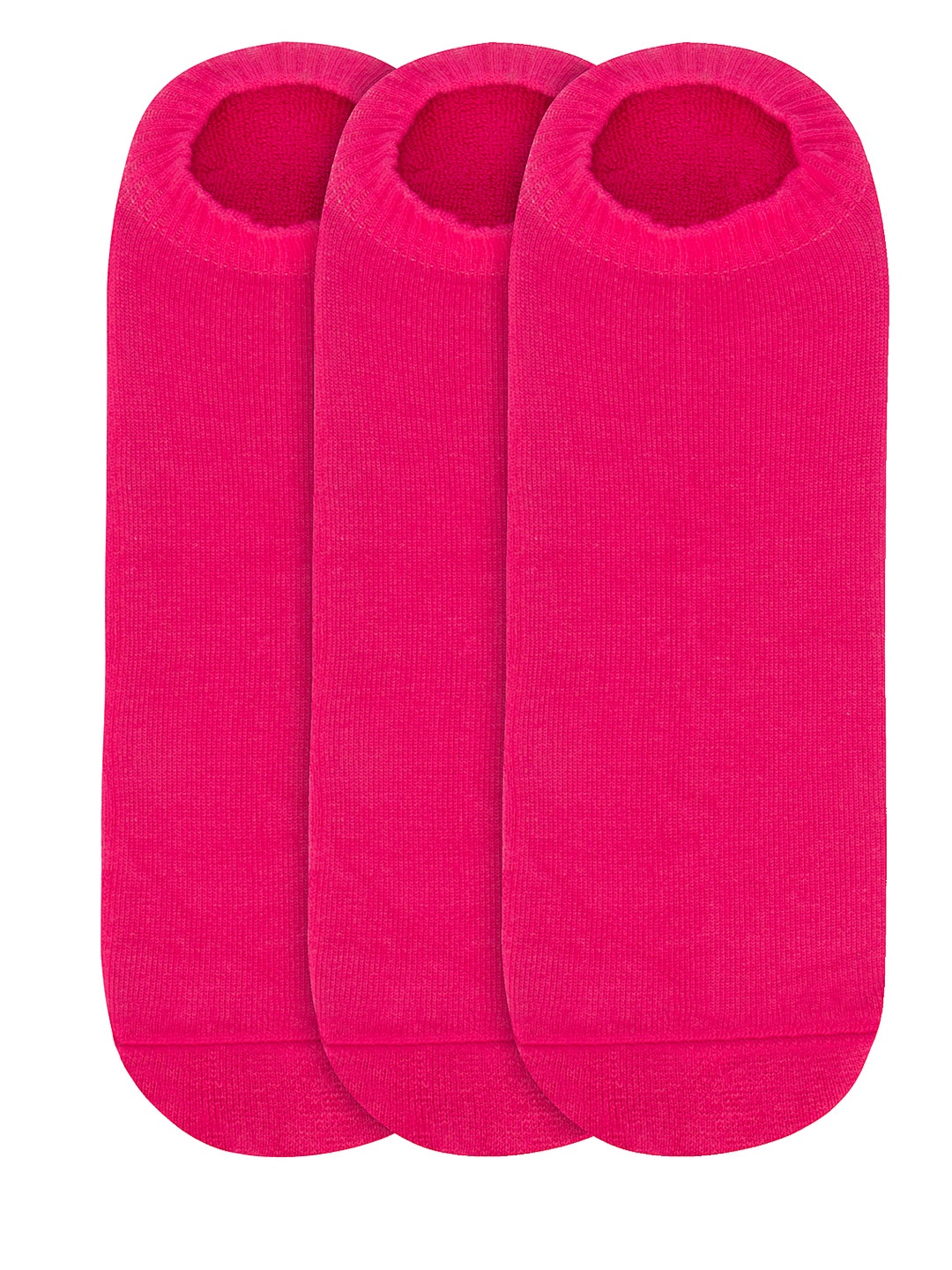 

JUMP USA Women Pack of 3 Pink Solid Shoeliners