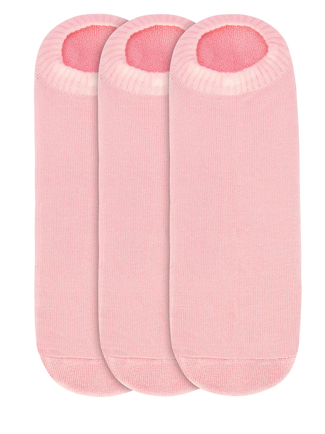 

JUMP USA Women Pack of 3 Pink Solid Shoeliners